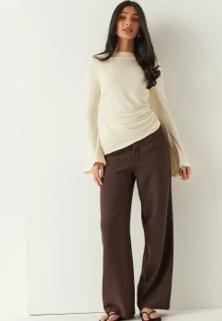 Object Collectors Item Leveälahkeiset Housut|Suorat Housut*Objsanne Aline Wide Pant