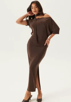 John Zack Midimekot|Trikoomekot*Off Shoulder Midaxi Dress