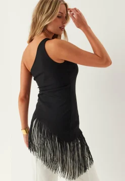 BUBBLEROOM Juhlatopit*One Shoulder Fringe Top