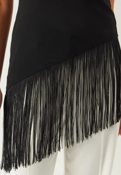 BUBBLEROOM Juhlatopit*One Shoulder Fringe Top