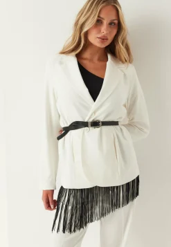 BUBBLEROOM Juhlatopit*One Shoulder Fringe Top