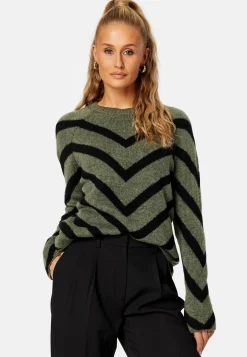 ONLY Raidalliset Neuleet|Neulepuserot*Onleliza L/S Pullover Knit