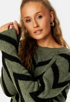 ONLY Raidalliset Neuleet|Neulepuserot*Onleliza L/S Pullover Knit