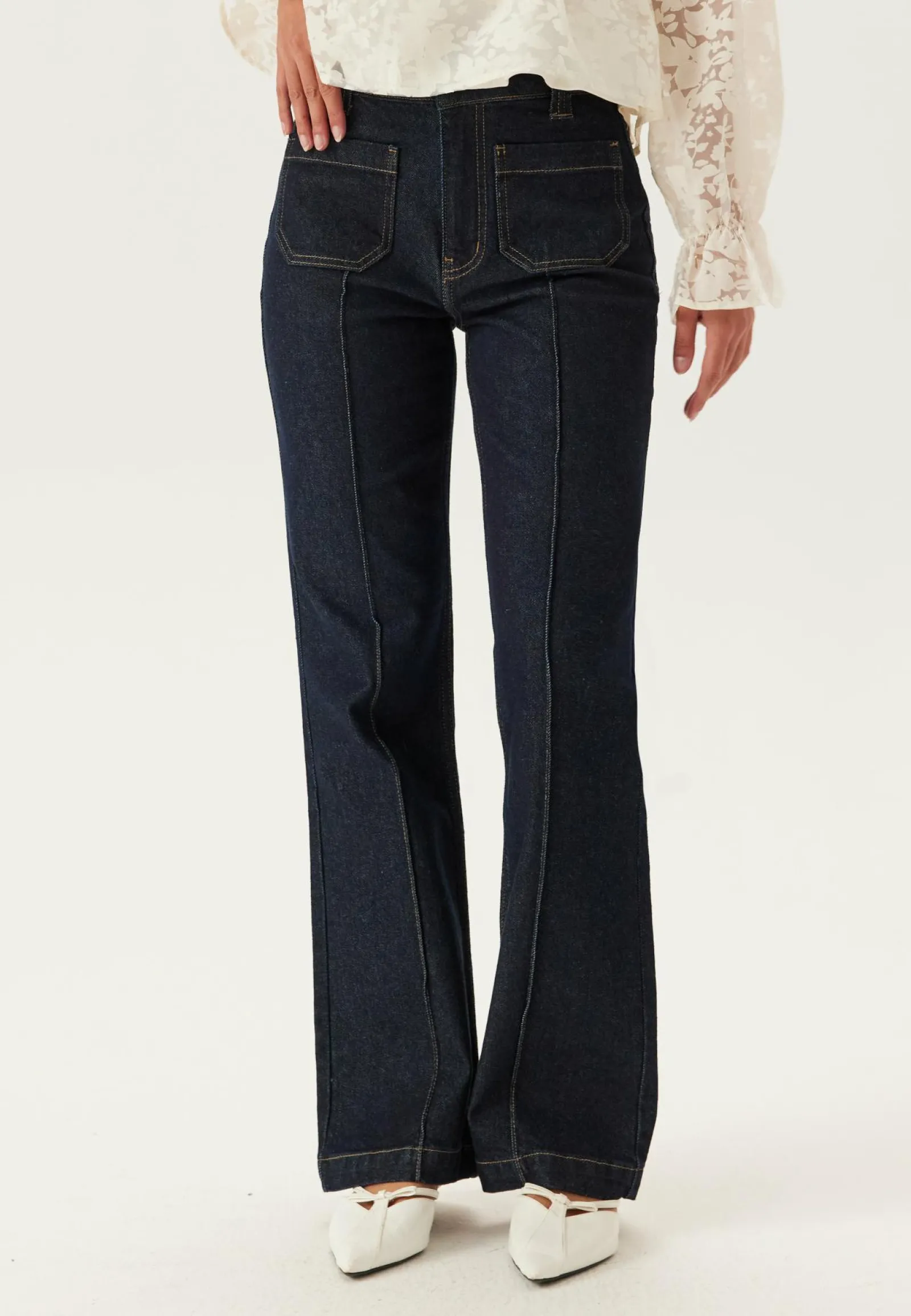 ONLY Farkut|Bootcut-Farkut*Onlemily Hw Flared Rinse Dnm