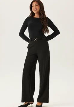 ONLY Leveälahkeiset Housut|Korkeavyötäröiset Housut*Onlgala Life Hw Belt Wide Pant