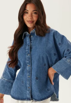 ONLY Farkkupaidat|Farkkupaita*Onlgrace 3/4 HEART EMB DNM SHI