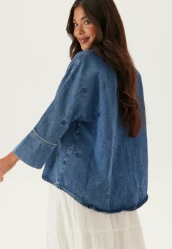 ONLY Farkkupaidat|Farkkupaita*Onlgrace 3/4 HEART EMB DNM SHI