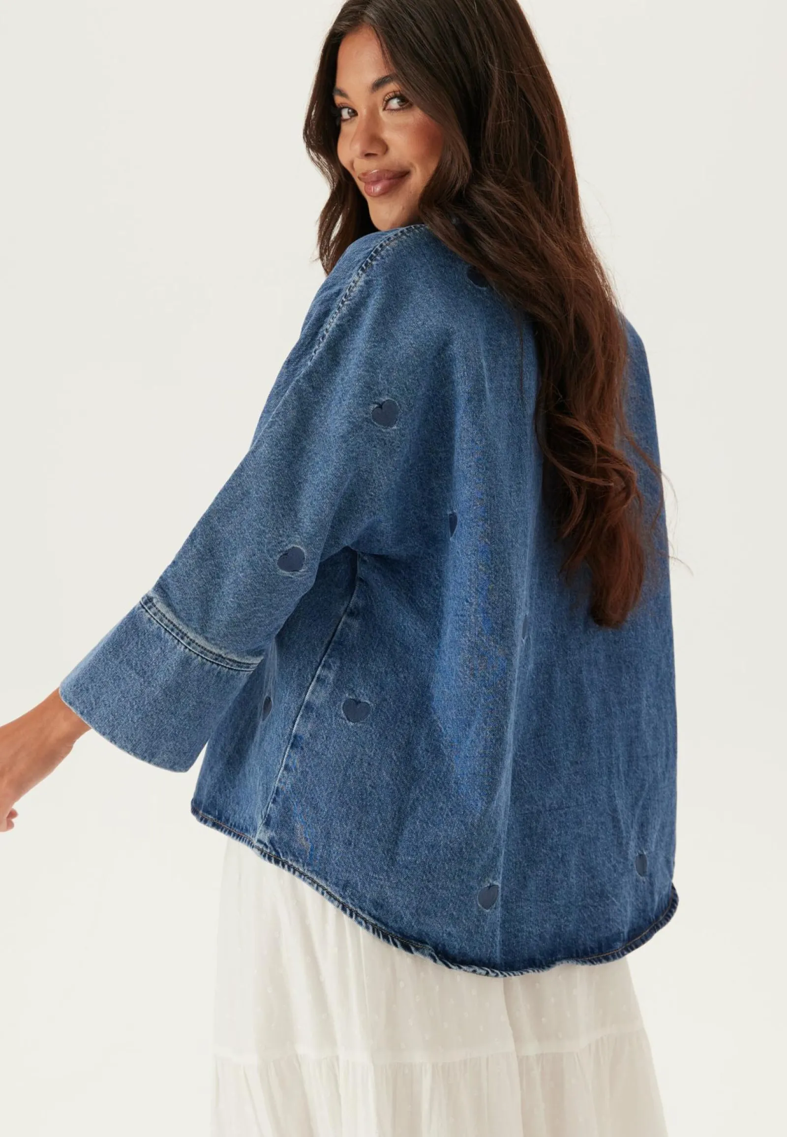 ONLY Farkkupaidat|Farkkupaita*Onlgrace 3/4 HEART EMB DNM SHI