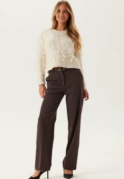 ONLY Neulepuserot|Neulotut Neulepuserot*Onlhua Life Ls Flower Detail O-neck Knit