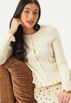 Pieces Neuletakit Ja Neuleet|Neuletakit*Onlibi Ls O-neck Frill Cardi