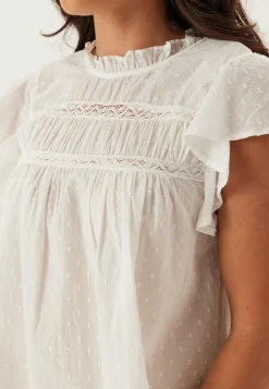 ONLY Yksiväriset Puserot Ja Paidat|Rennot Puserot Ja Paidat*Onlkatti S/S Dobby Top