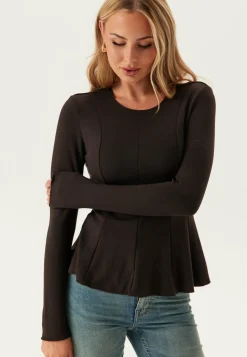 ONLY Pitkähihaiset Topit|Perustopit*Onlkenya L/S PEPLUM TOP JRS PE