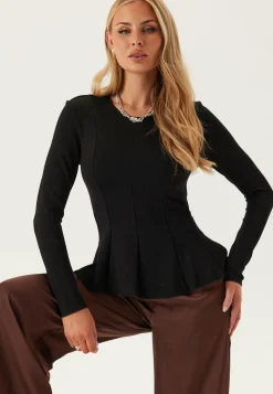 ONLY Pitkähihaiset Topit|Perustopit*Onlkenya L/S PEPLUM TOP JRS PE