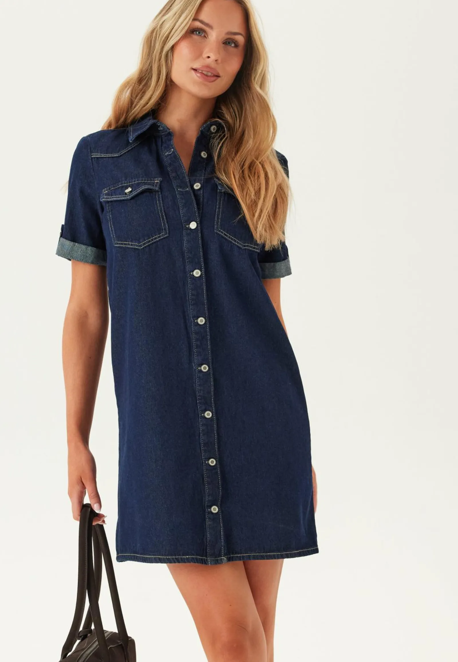 ONLY Farkkumekko|Farkut*Onllisa S/S DNM DRESS GUA