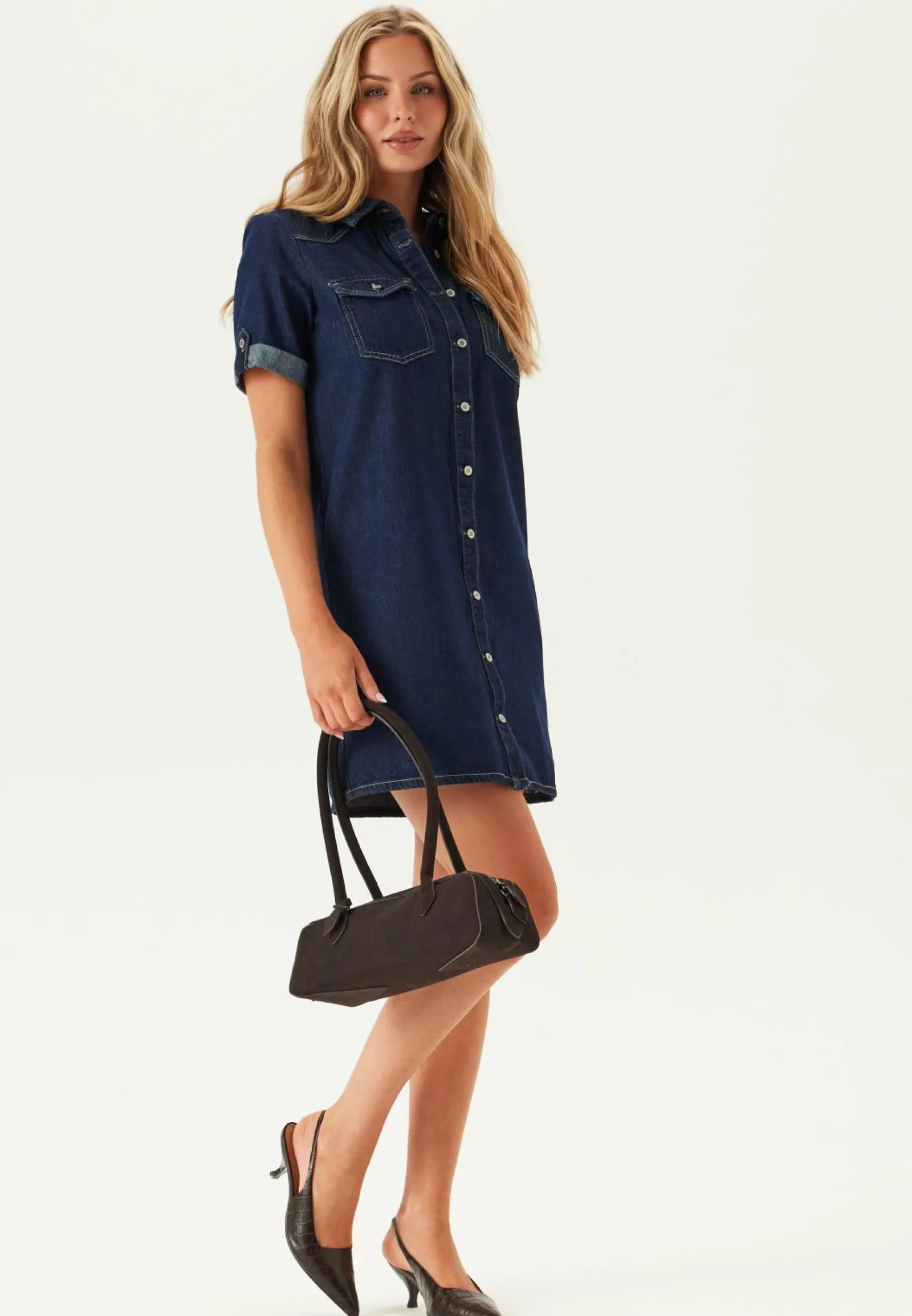 ONLY Farkkumekko|Farkut*Onllisa S/S DNM DRESS GUA