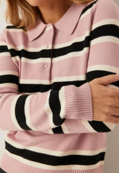 ONLY Neuletopit|Neuletopit*Onllondon Ls Stripe Polo Cc Kn