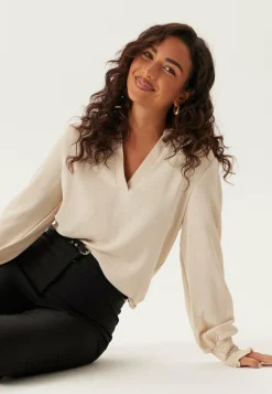 ONLY Yksiväriset Puserot Ja Paidat|Rennot Puserot Ja Paidat*Onlmette V-Neck Smock Top