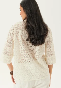 ONLY Yksiväriset Puserot Ja Paidat|Tunikat Ja Puserot*Onlrao 3/4 LACE SHIRT WVN