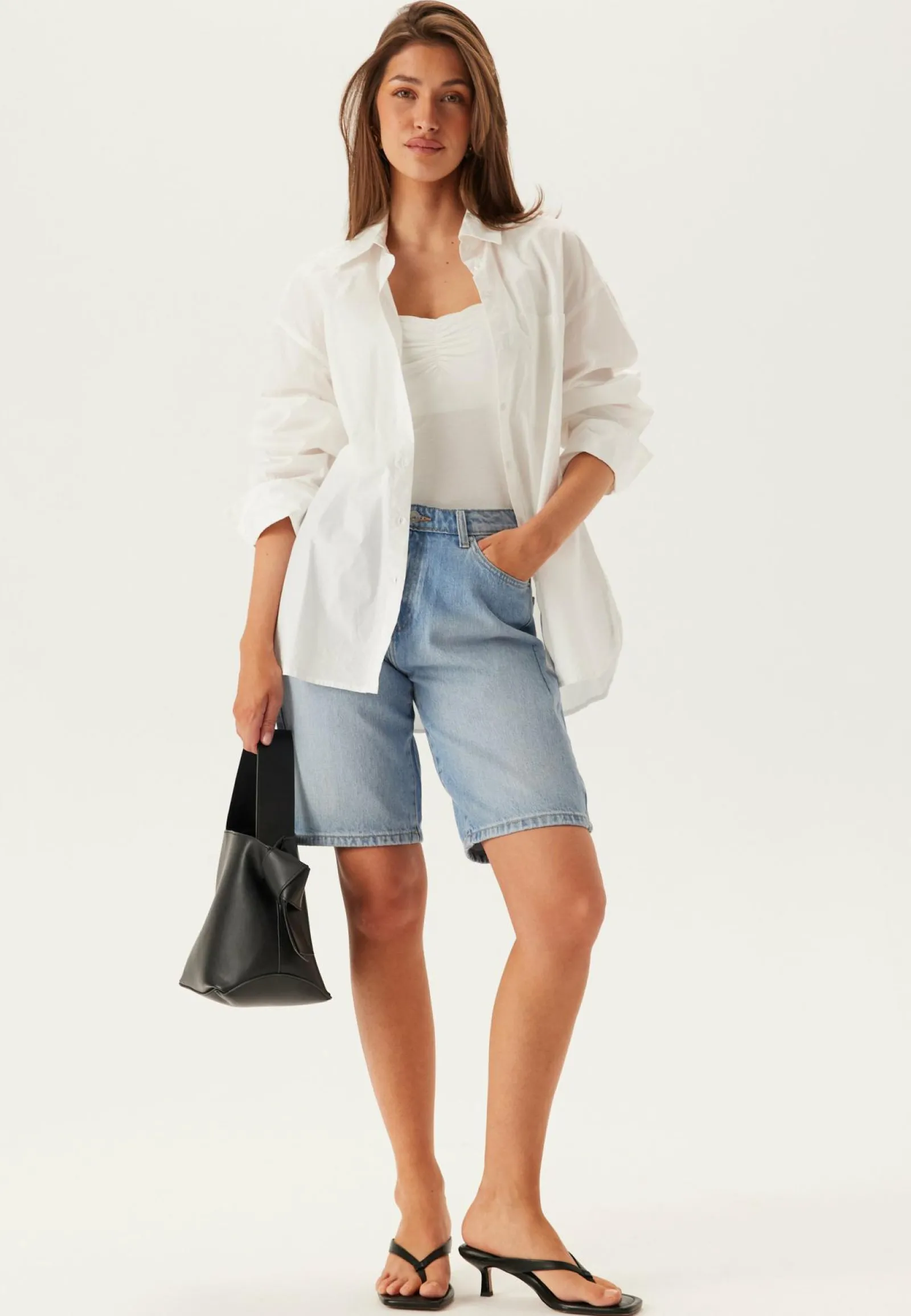 ONLY Pitkät Shortsit|Rennot Shortsit*Onlsonny Hw Wide Dnm Shorts