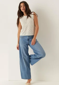 ONLY Pitsitopit|Neuletopit*Onlsunny Sl Pointelle Top Knt