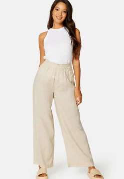 ONLY Leveälahkeiset Housut|Suorat Housut*Onltokyo Linen Blend Pant