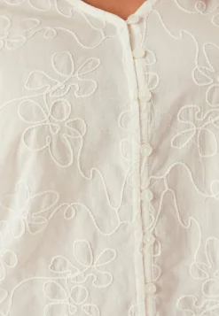 ONLY Yksiväriset Puserot Ja Paidat|Tunikat Ja Puserot*Onlzion 3/4 V-NECK EMB TOP WVN