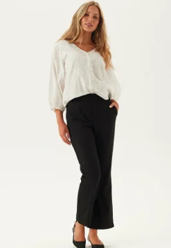 ONLY Yksiväriset Puserot Ja Paidat|Tunikat Ja Puserot*Onlzion 3/4 V-NECK EMB TOP WVN