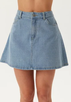 Pieces Farkkuhameet|Farkkuhame*Pcabbi Mw A-shape Skirt