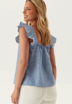 Pieces Hihattomat Topit*Pcapia Sl Square Neck Top