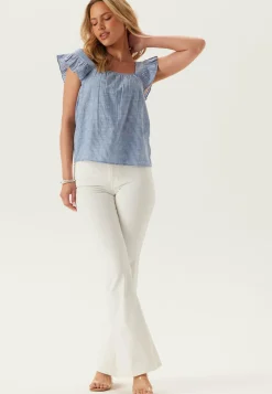 Pieces Hihattomat Topit*Pcapia Sl Square Neck Top