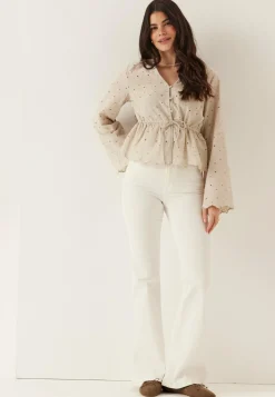 Pieces Kuviolliset Puserot|Tunikat Ja Puserot*Pcarmorine Ls Embroderi Top