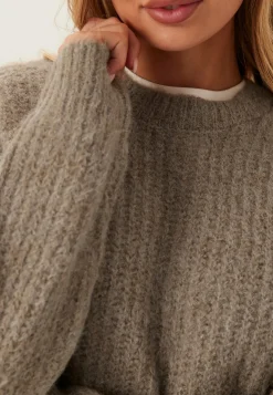 Pieces Neulepuserot|Neulotut Neulepuserot*Pccleo Ls O-neck Chunky Knit