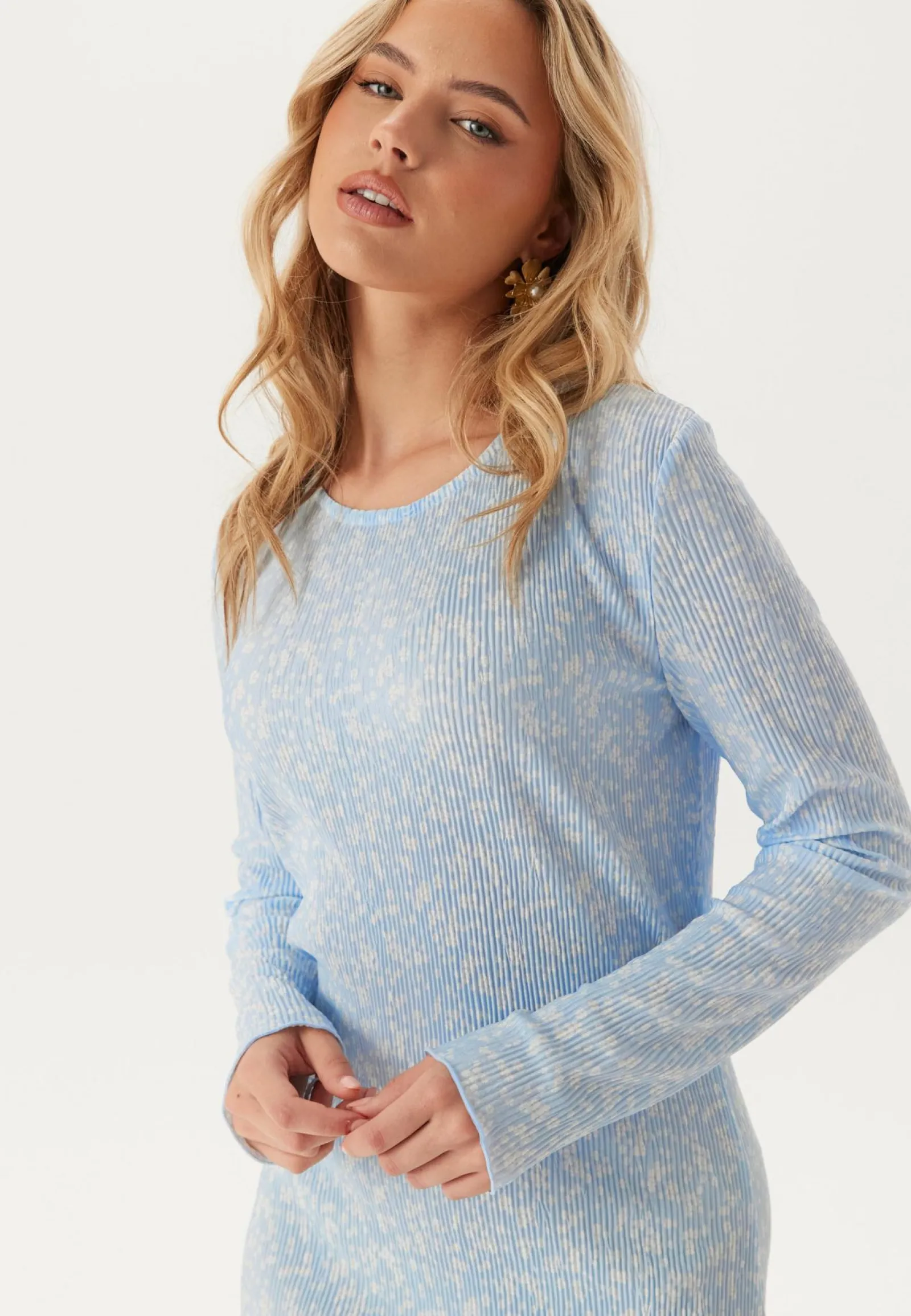 Pieces Kukkakuosiset Ja Kuviolliset Mekot|Pitkähihaiset Mekot*Pcflora Ls Midi Dress