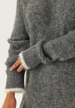 Pieces Pitkähihaiset Mekot|Neulotut Mekot*Pcivy Ls Contrast Knit Dress