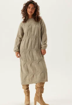 Pieces Pitkähihaiset Mekot|Midimekot*Pcjenna Ls Cable Knit Midi Dre