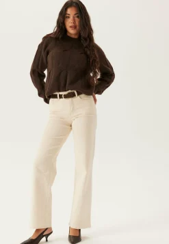 Pieces Neulepuserot|Neulotut Neulepuserot*Pcjenna Ls O-neck Cable Knit