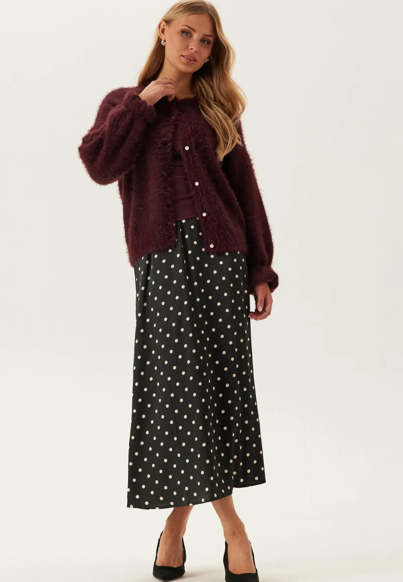 Pieces Satiinihameet|Midihameet*Pcjytta Hw Ankle Satin Skirt