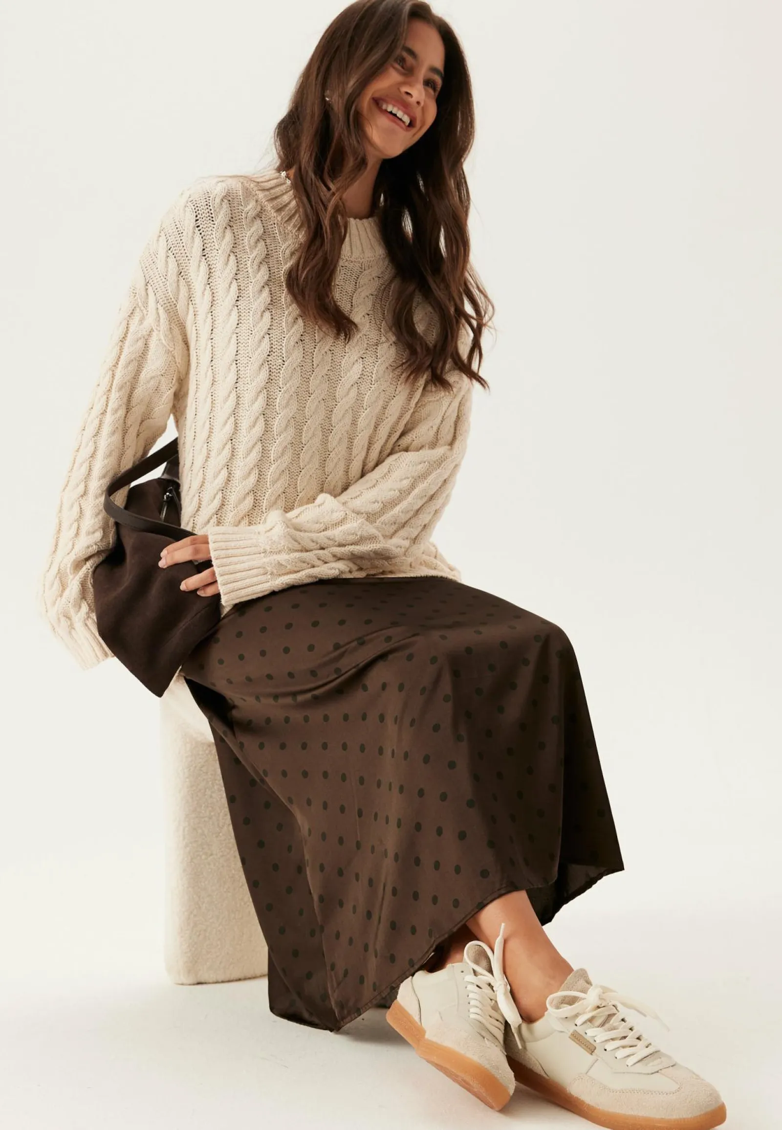 Pieces Satiinihameet|Midihameet*Pcjytta Hw Ankle Satin Skirt