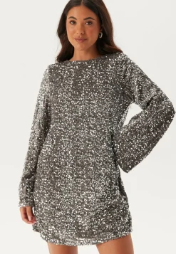 Pieces Paljettimekot|Pitkähihaiset Mekot*Pckam Ls Deep Back Bow Dress