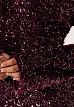 Pieces Uudenvuoden Mekot|Joulumekot*Pckam Ls V-neck New Dress Jrs