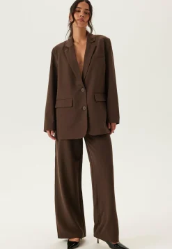 Pieces Puvut|Leveälahkeiset Housut*Pckamil Hw Wide Pant