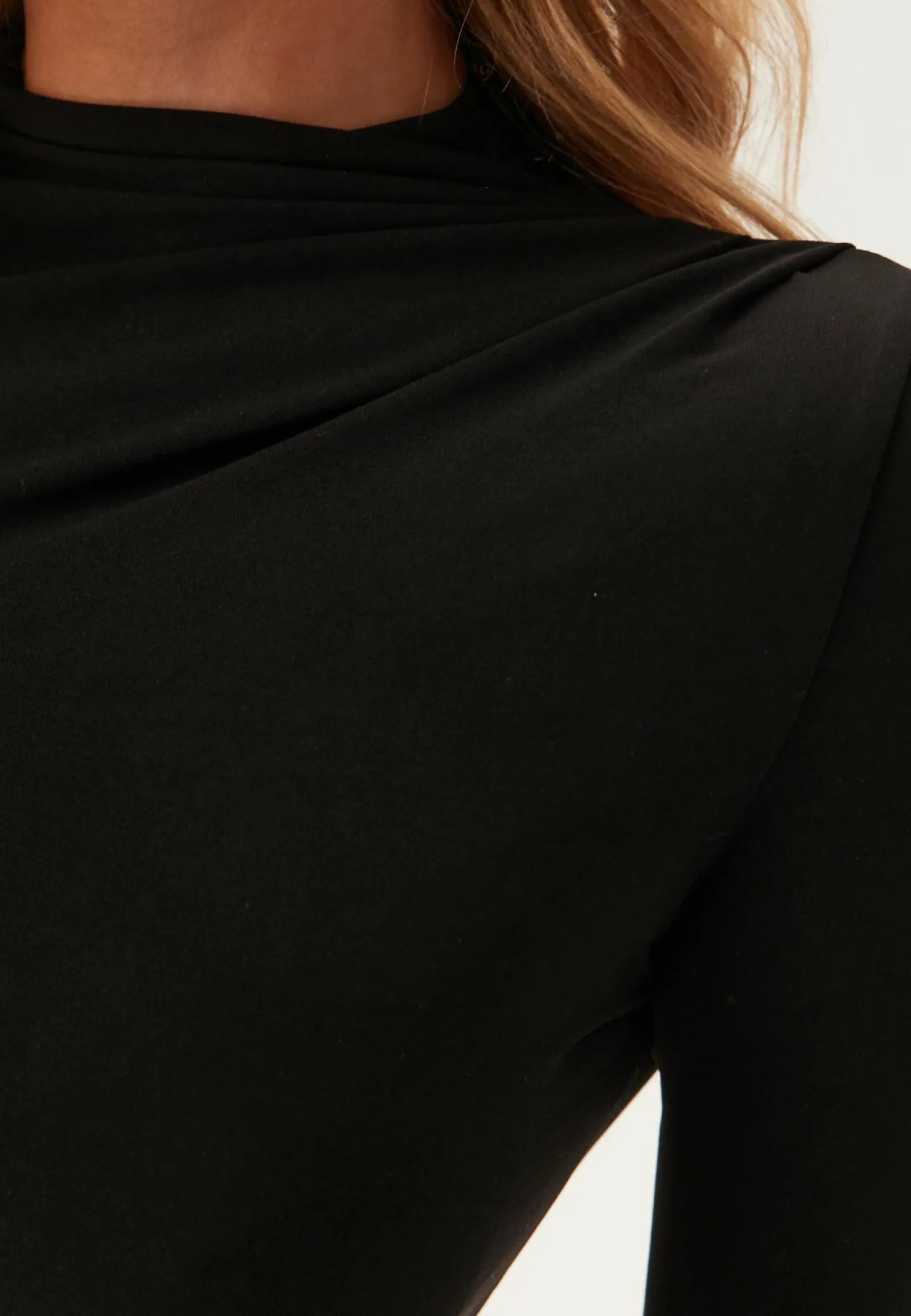 Pieces Pitkähihaiset Topit|Perustopit*Pcmadison Ls Draped Top Jrs