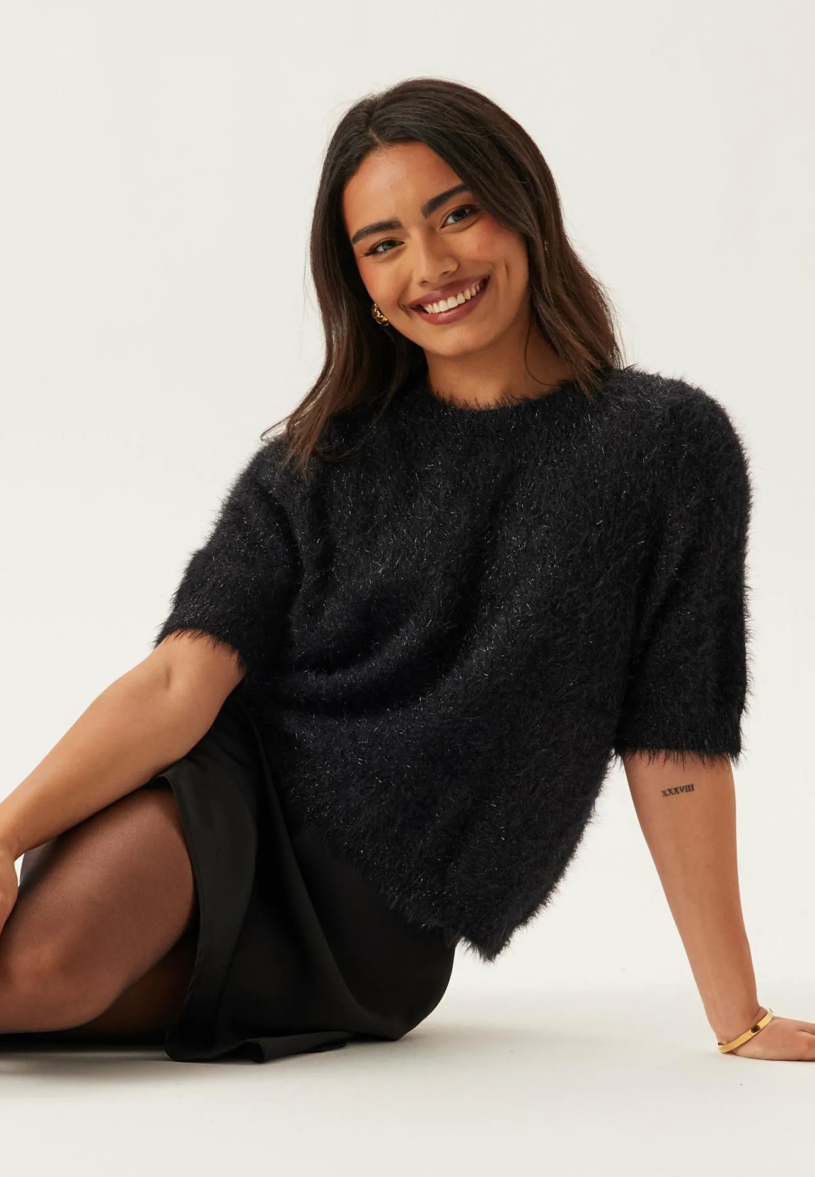 Pieces Neuletopit|Neuletopit*Pcmie Ss O-neck Knit