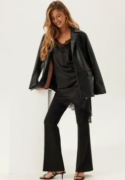 Pieces Uudenvuoden Mekot|Satiinimekot*Pcnomi Strap Satin Lace Dress