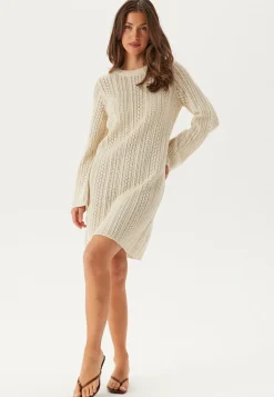 Pieces Minimekot|Neulotut Mekot*Pcnuka Ls O-neck Knit Dress