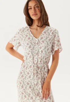 Pieces Kukkakuosiset Ja Kuviolliset Mekot|Kesämekot*Pcnya Ss V-neck Midi Dress