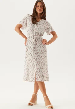 Pieces Kukkakuosiset Ja Kuviolliset Mekot|Kesämekot*Pcnya Ss V-neck Midi Dress