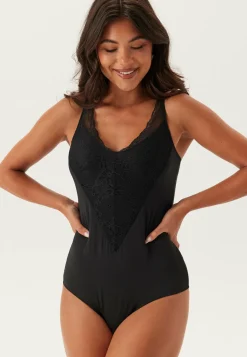 Pieces Bodyt|Pitsitopit*Pcolivia Sl Lace Bodystocking