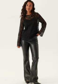 Pieces Pitkähihaiset Topit|Pitsitopit*Pcolline Ls Lace O-neck Top