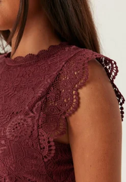 Pieces Hihattomat Topit|Pitsitopit*Pcolline SL Lace Top